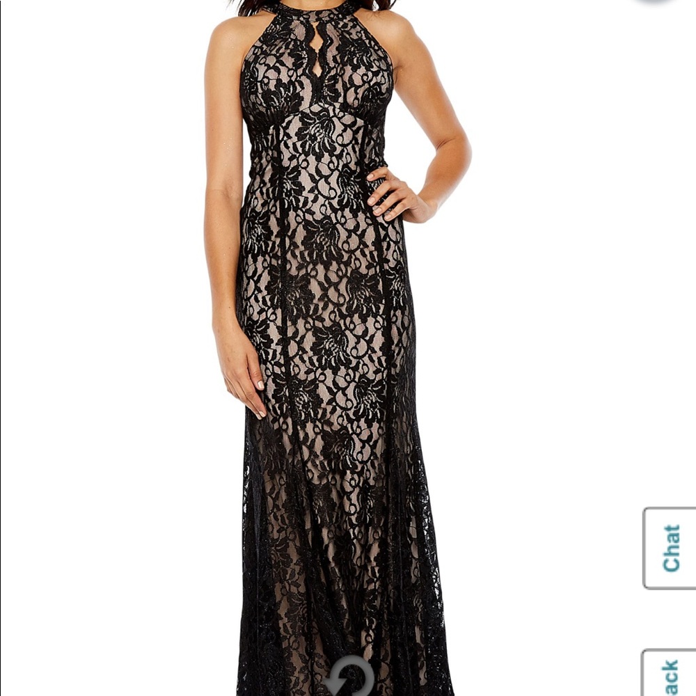 Black lace Evening Gown